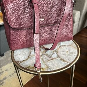 Elegant, pristine Burgundy Kate Spade Leather Handbag